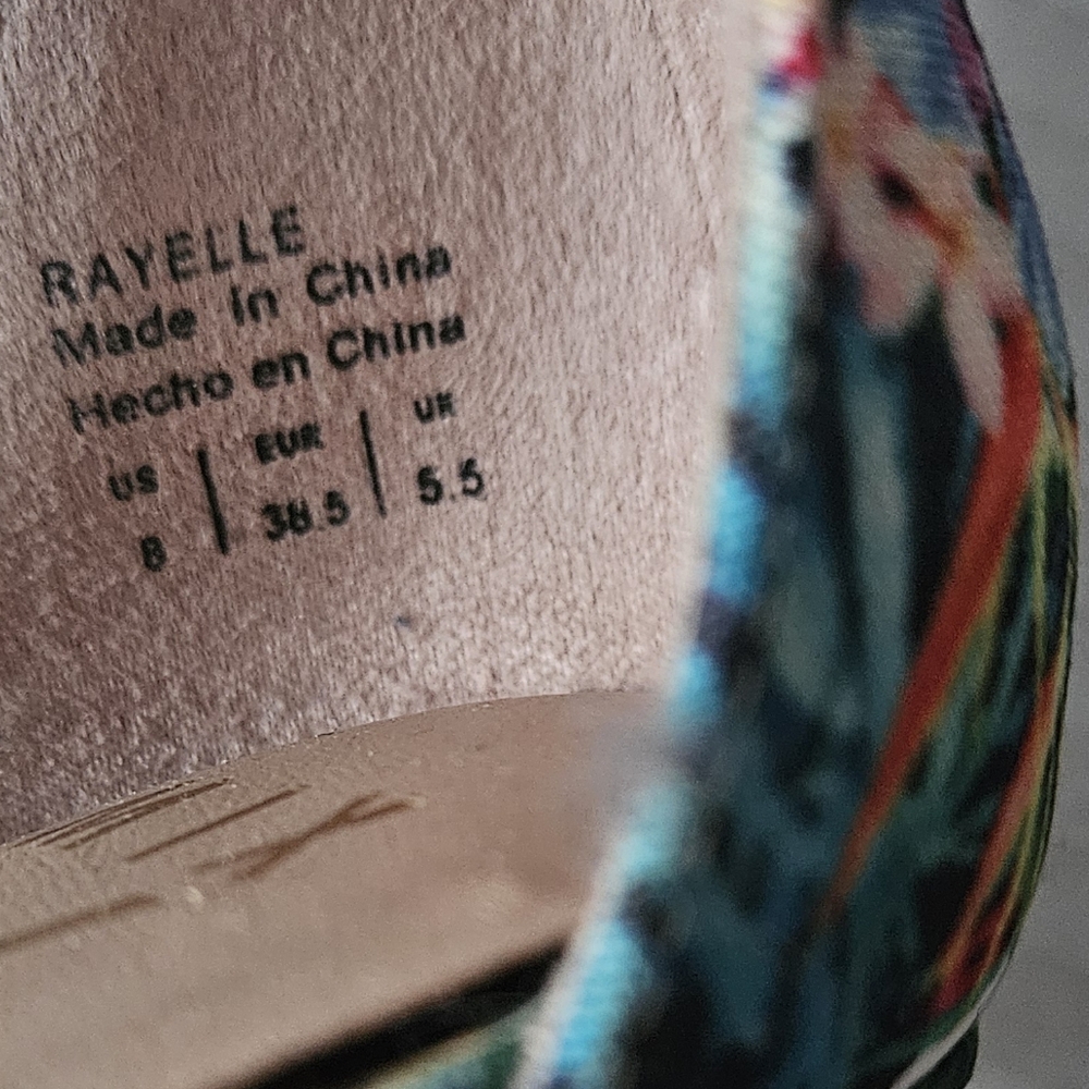 Mix No. 6 Women's Floral Heels EUC - Picture 8 of 8